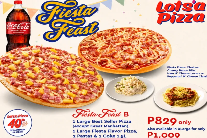 Fiesta Feast B – Pizza, Pasta & Coke Bundle