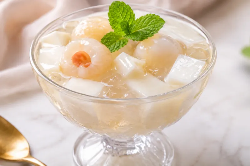 FREE Almond Jelly or Tuilp Dessert