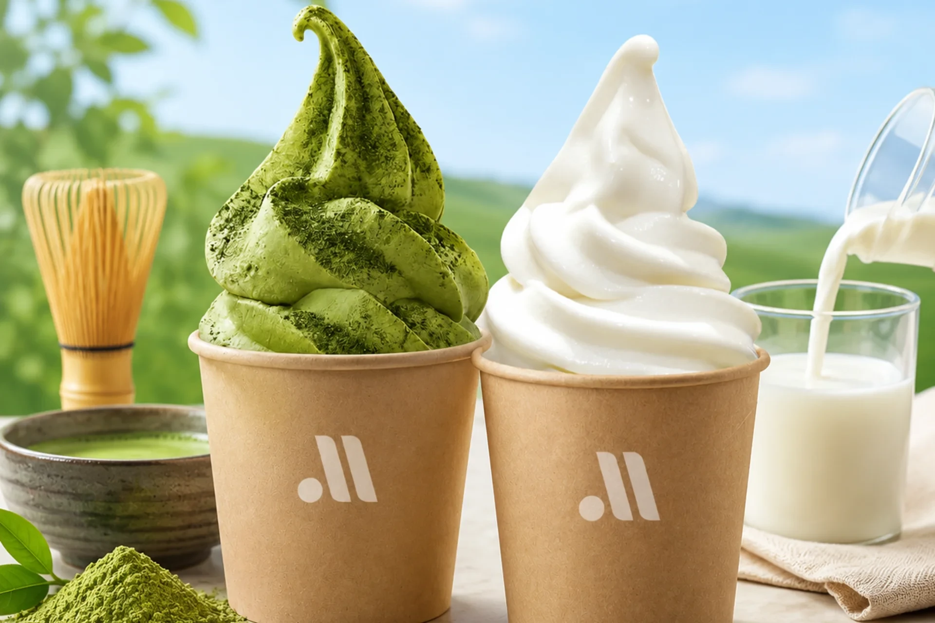 Free Hokkaido/Matcha Ice Cream
