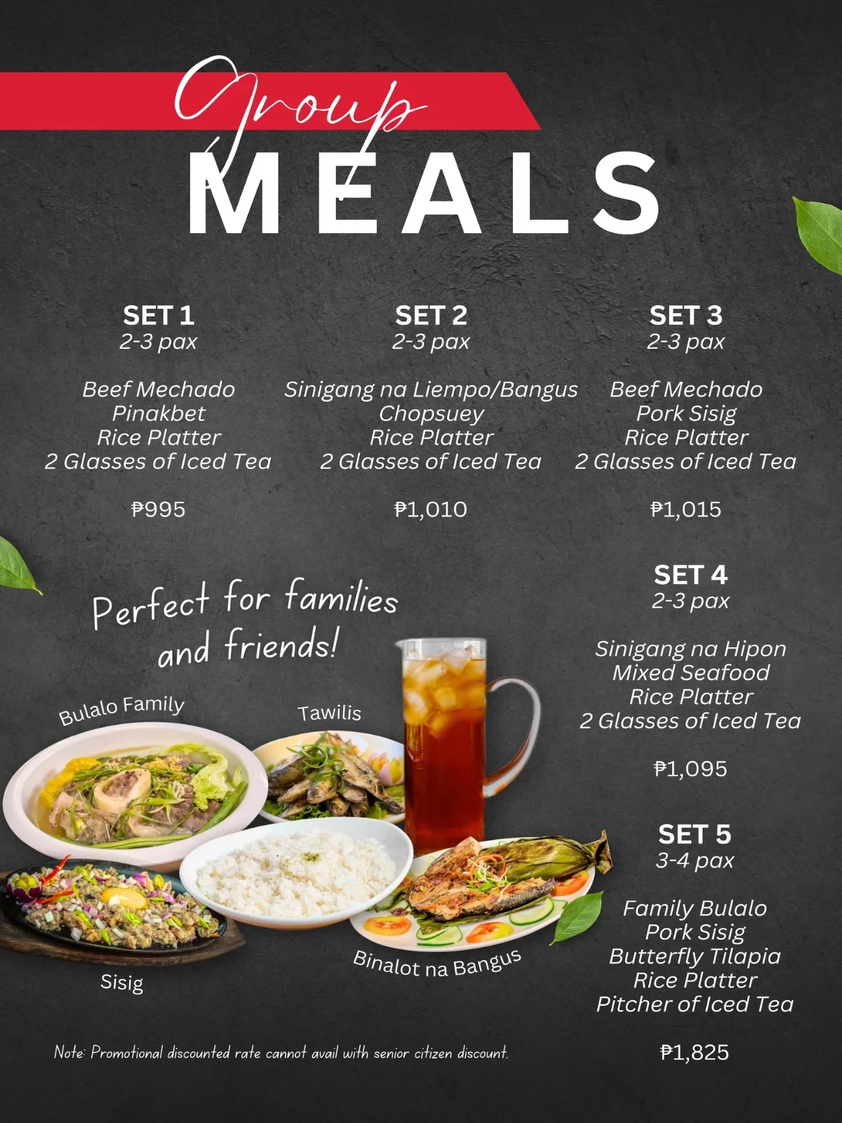 Menu page 1